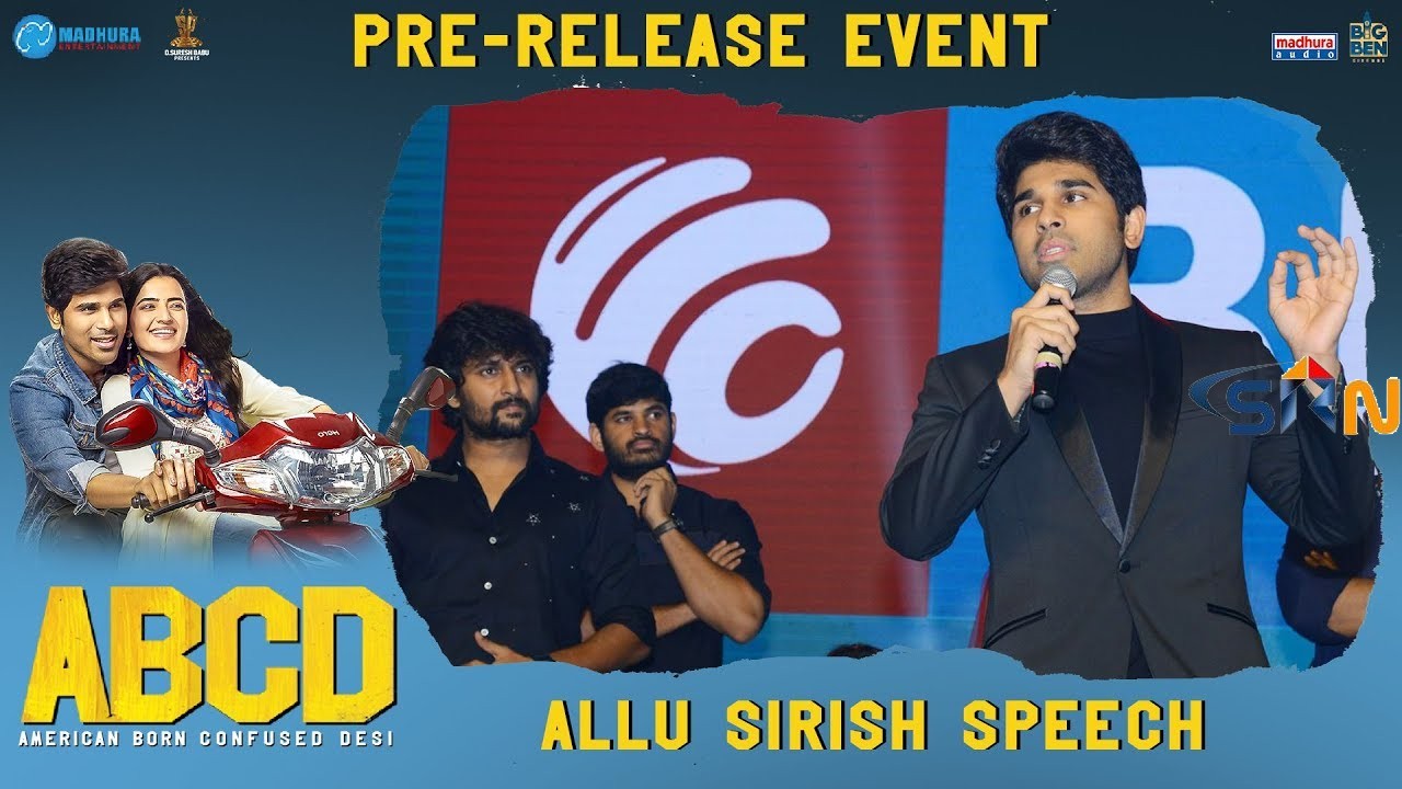 Allu Sirish Extra Ordinary Speech || ABCD Movie Pre Release Event