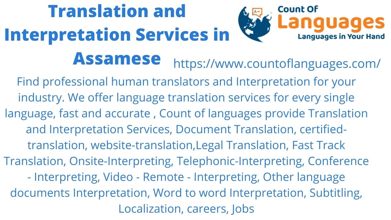 Assamese Translation and Interpreting Services Usa
