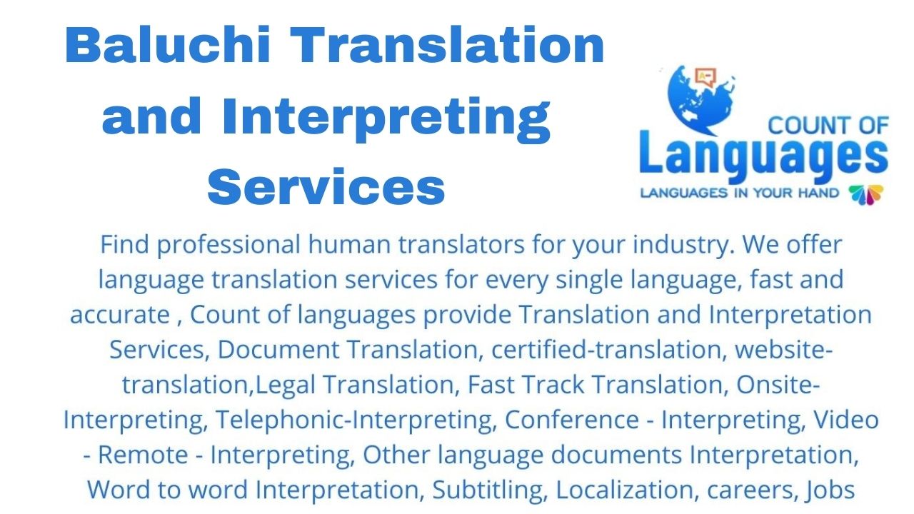 Translation and Interpreting Services in Baluchi