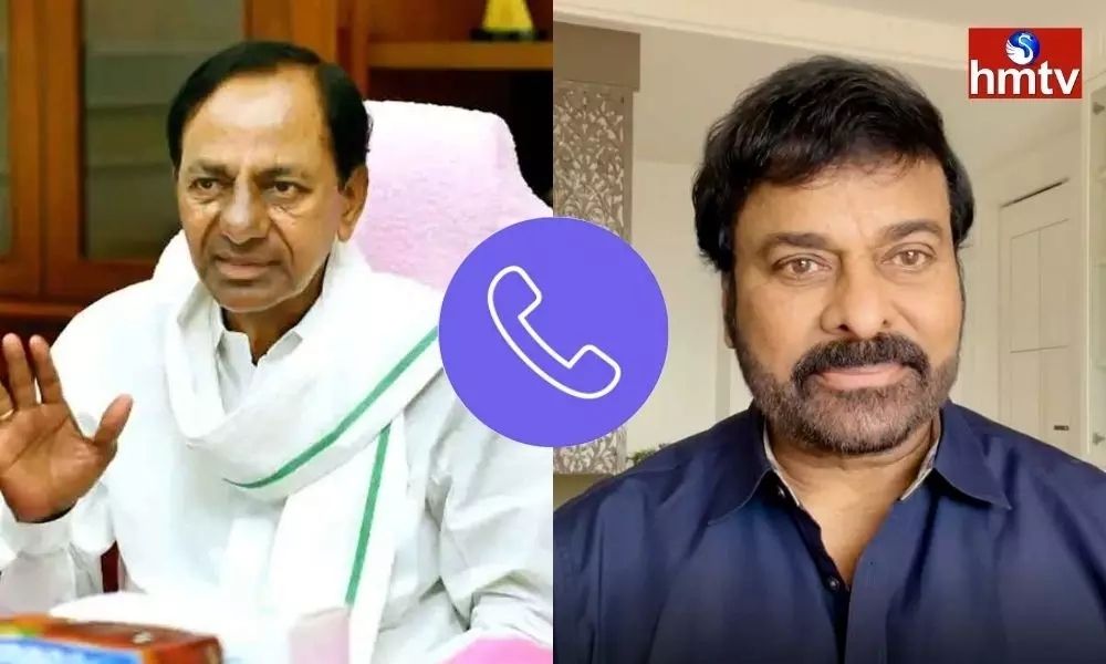 CM KCR Called Hero Chiranjeevi  