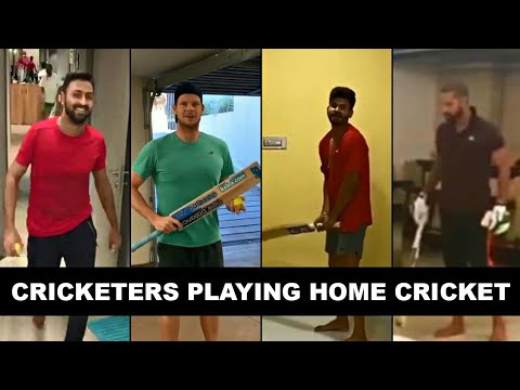 Cricketers Playing Home Cricket ft