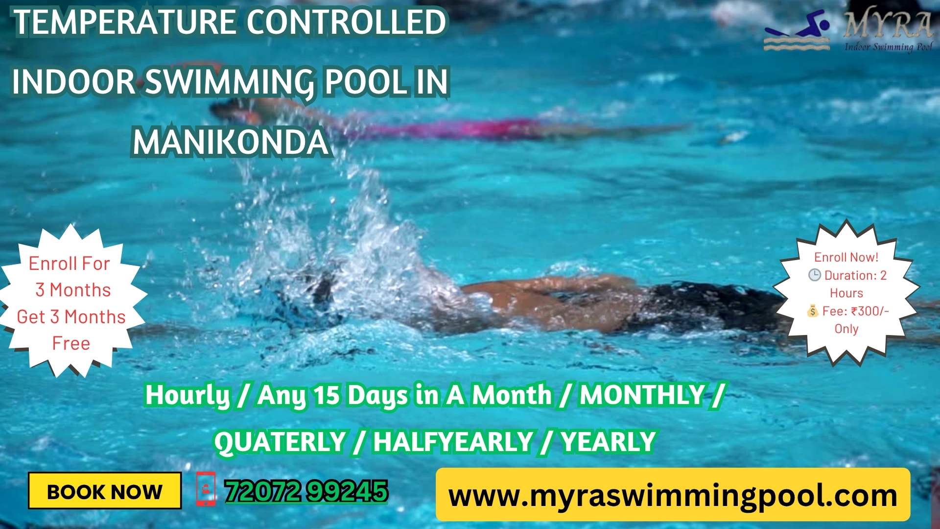 Temperature Controlled Indoor Swimming Pool in Manikonda