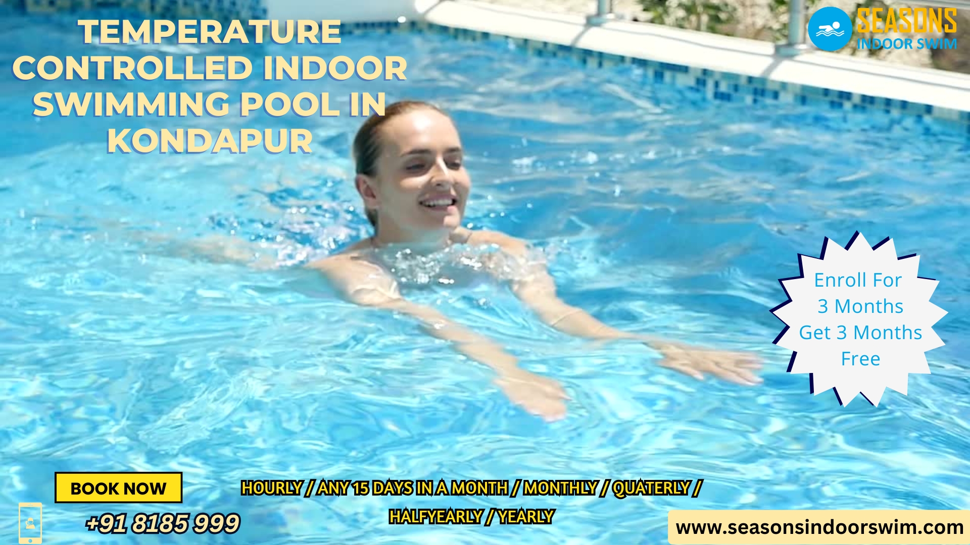 Temperature Controlled Indoor Swimming Pool in Kondapur