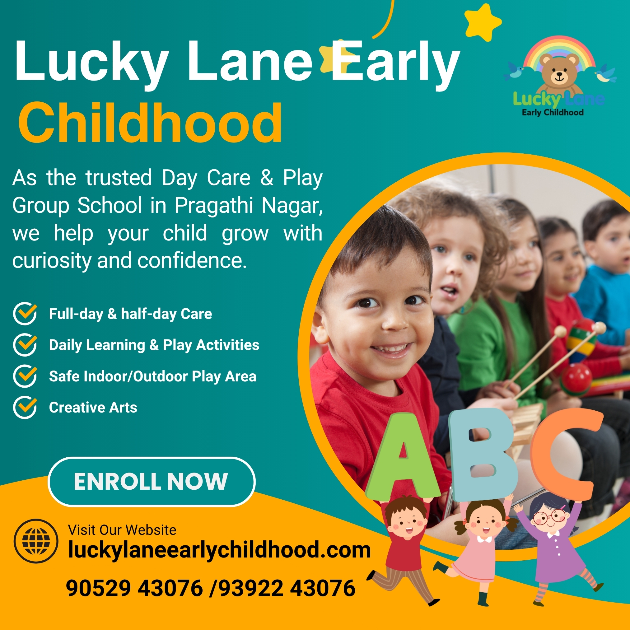 Trusted Day Care and Play Group School in Pragathi Nagar