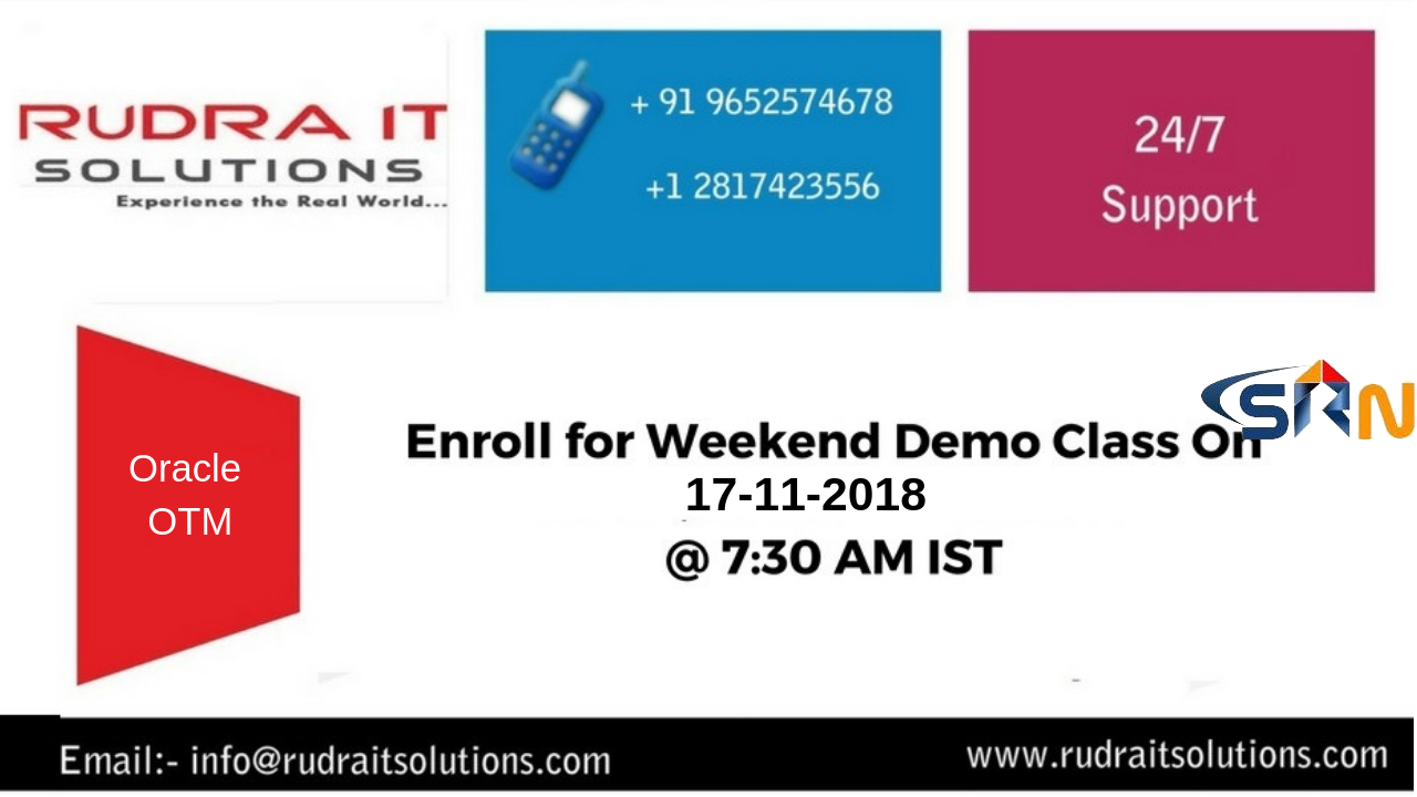 Oracle Apps Oracle Transportation Management (OTM) Online Training DEMO 