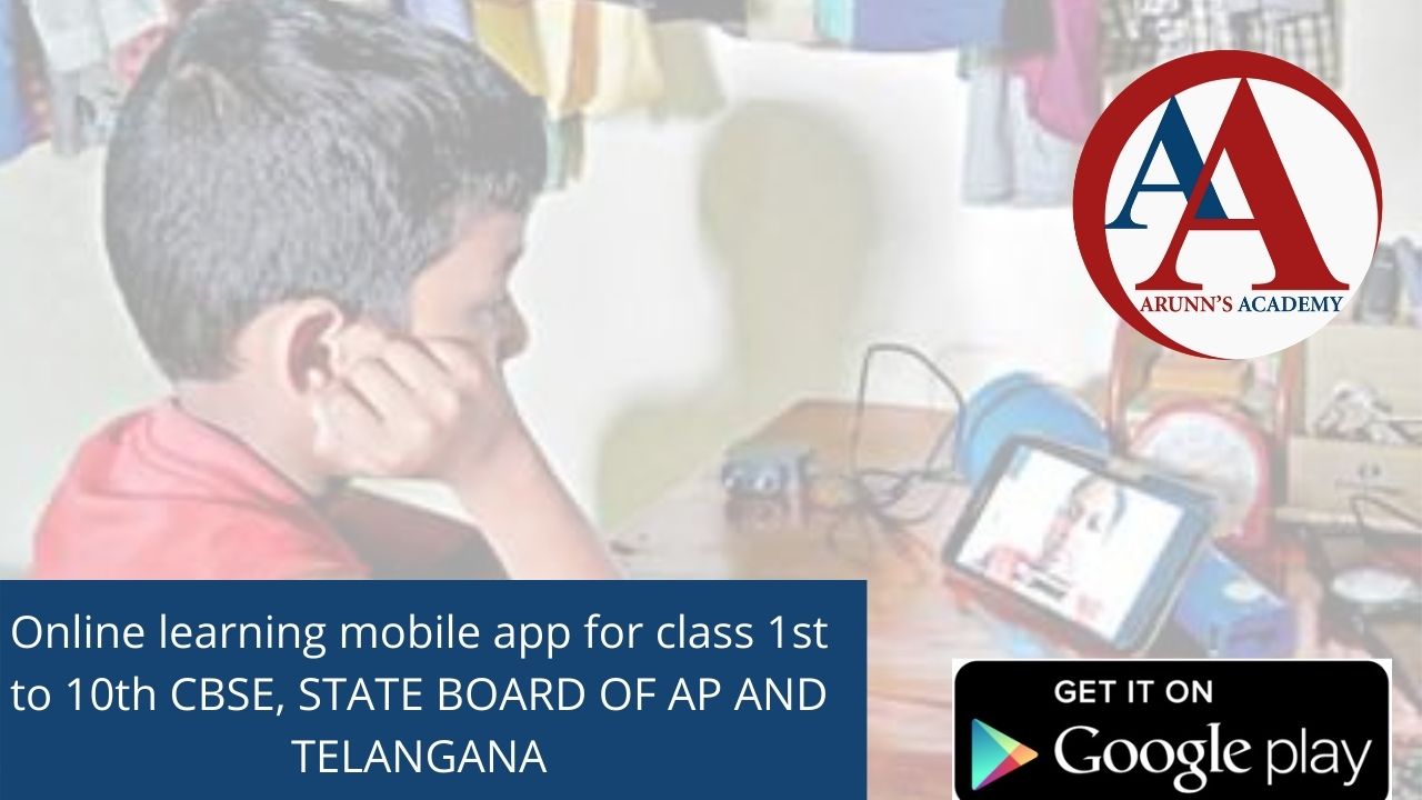 Online learning mobile app for class 1st to 10th
