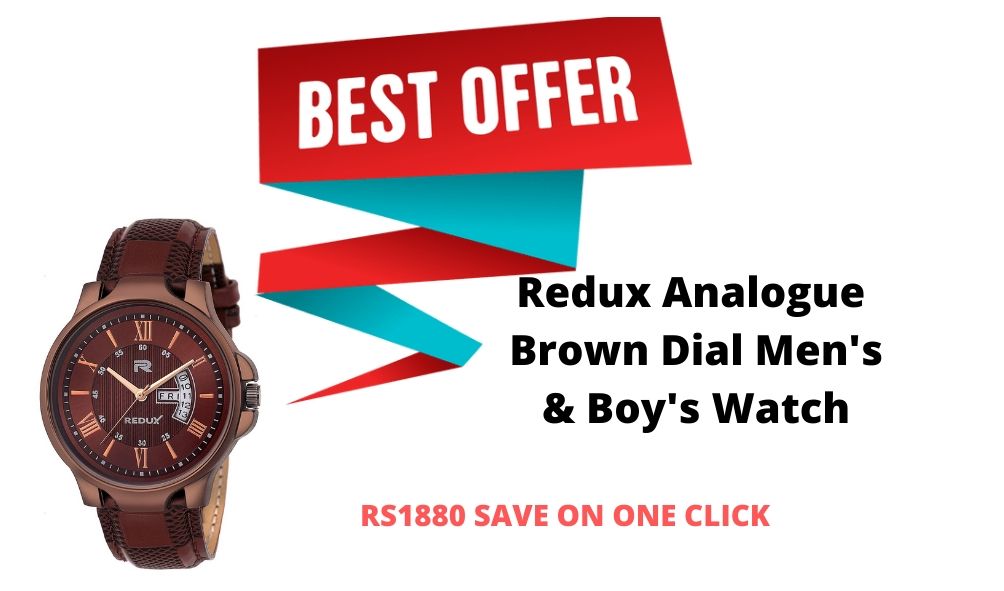 Redux Analogue  Brown Dial Men's & Boy's Watch