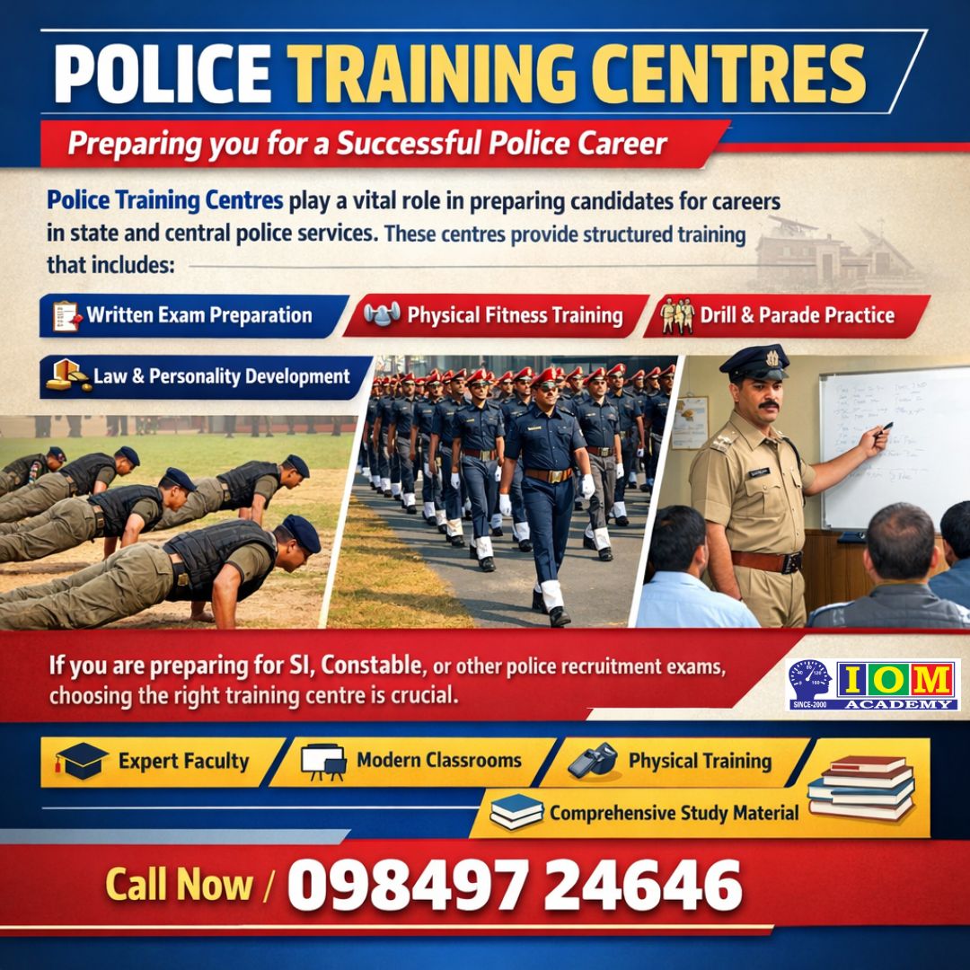 Police Training Centres Complete Preparation and Physical Training
