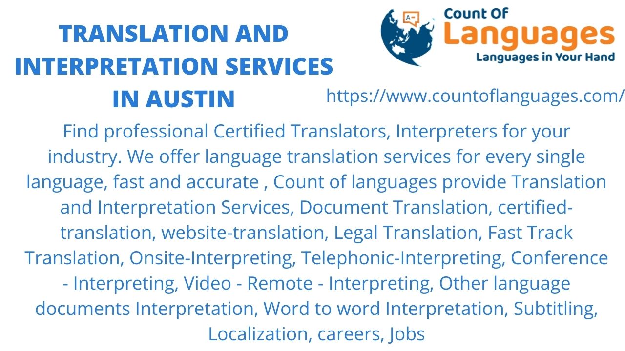 Translation and Interpreting services in Austin
