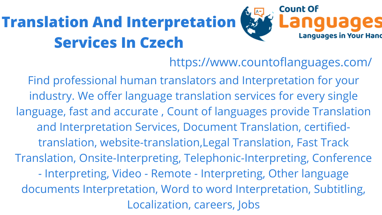 Czech Translation and Interpreting Services Usa