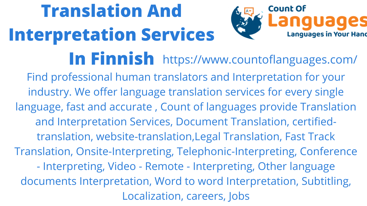Finnish Translation and Interpreting Services