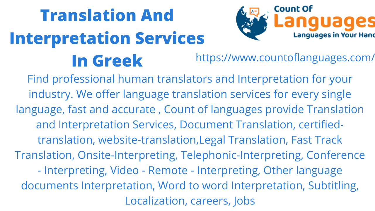 Greek Translation and Interpreting Services