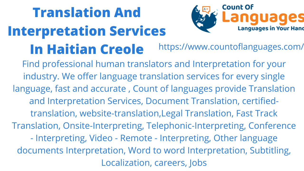 Haitian Creole Translation and Interpreting Services