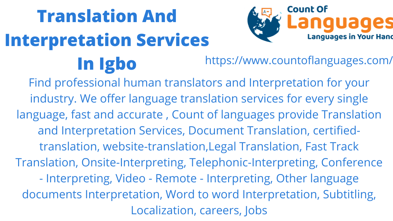 Igbo Translation and Interpreting Services