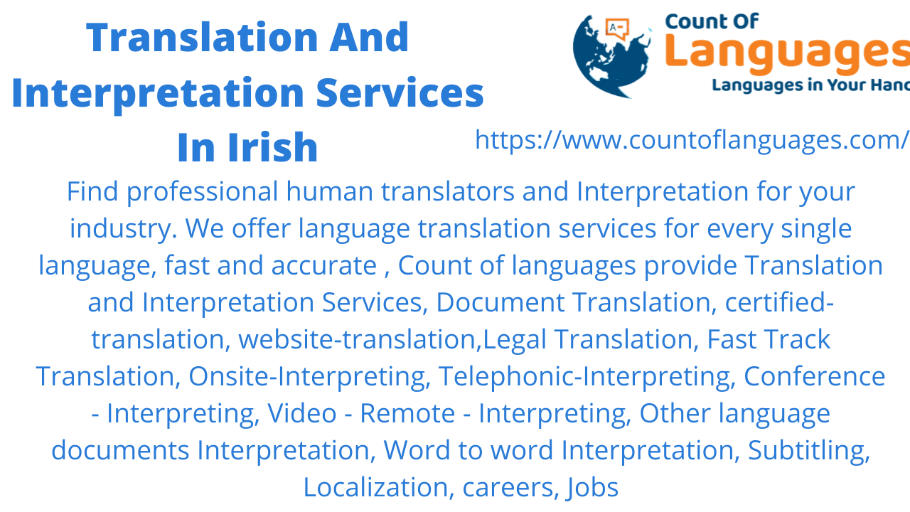 Irish Translation and Interpreting Services