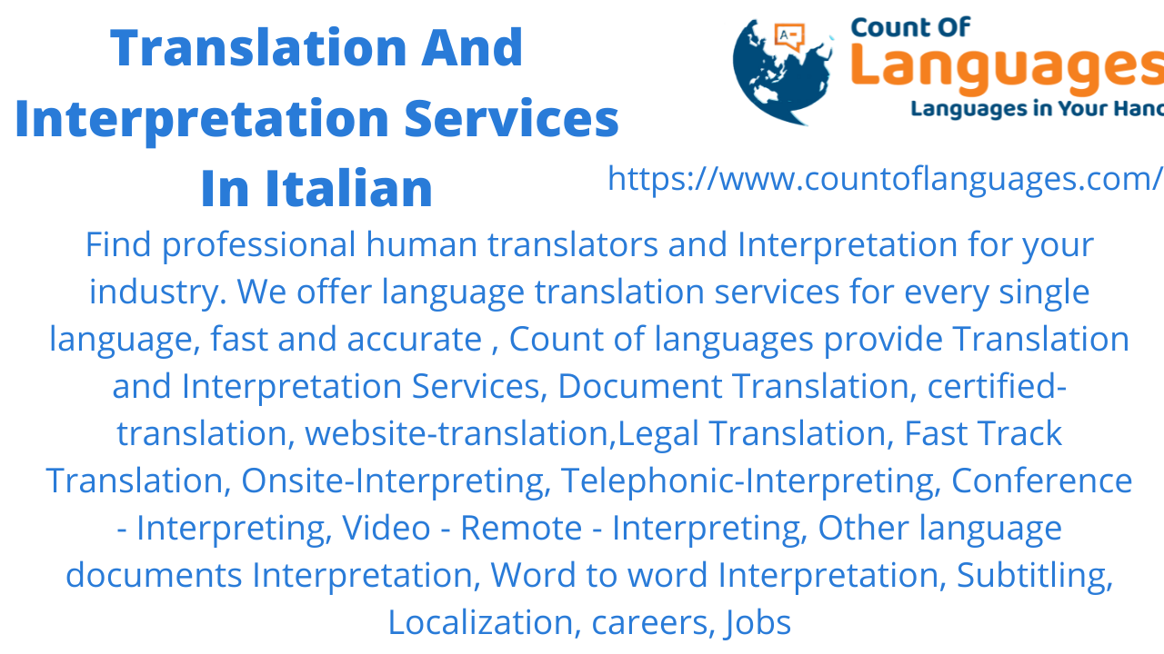Italian Translation and Interpreting Services