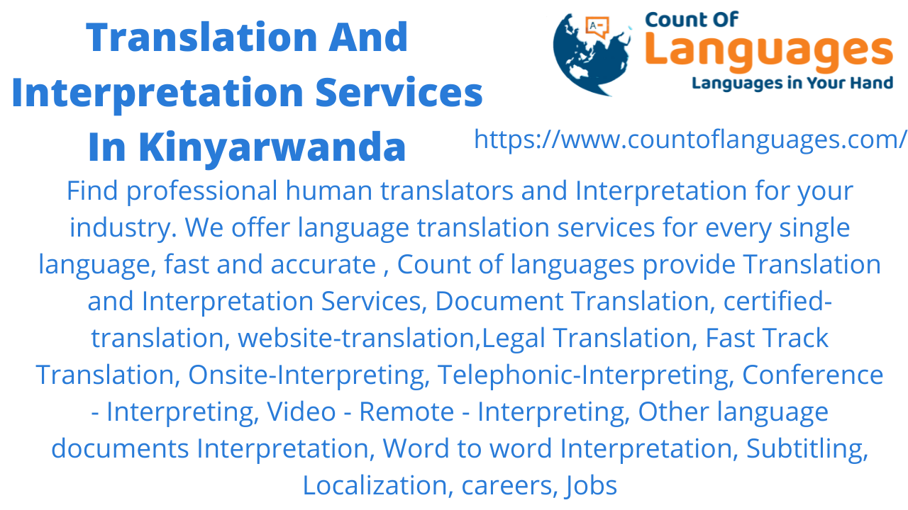 Kinyarwanda Translation and Interpreting Services