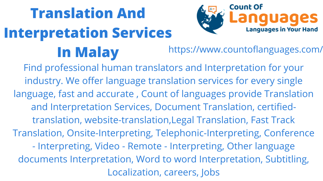 Malay Translation and Interpreting Services