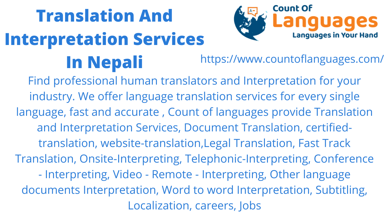 Nepali Translation and Interpreting Services