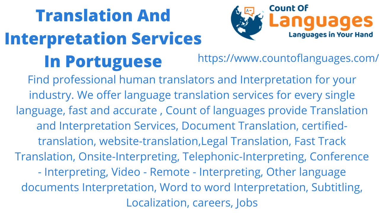 Portuguese Translation and Interpreting Services