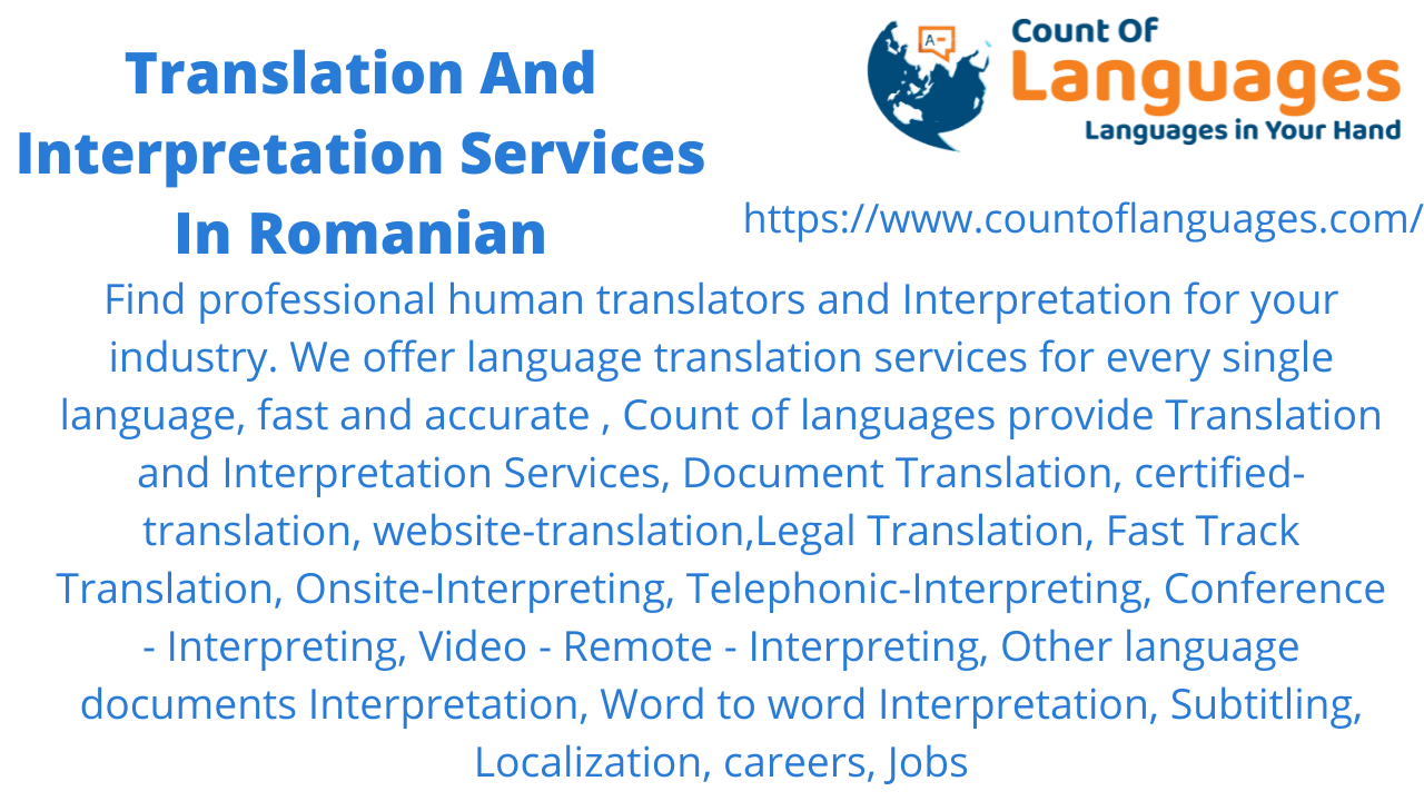 Romanian Translation and Interpreting Services