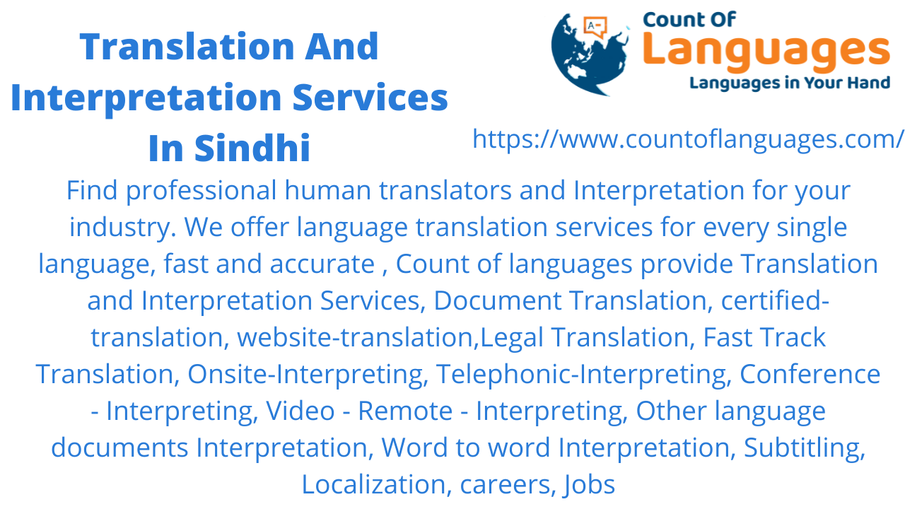 Sindhi Translation and Interpreting Services