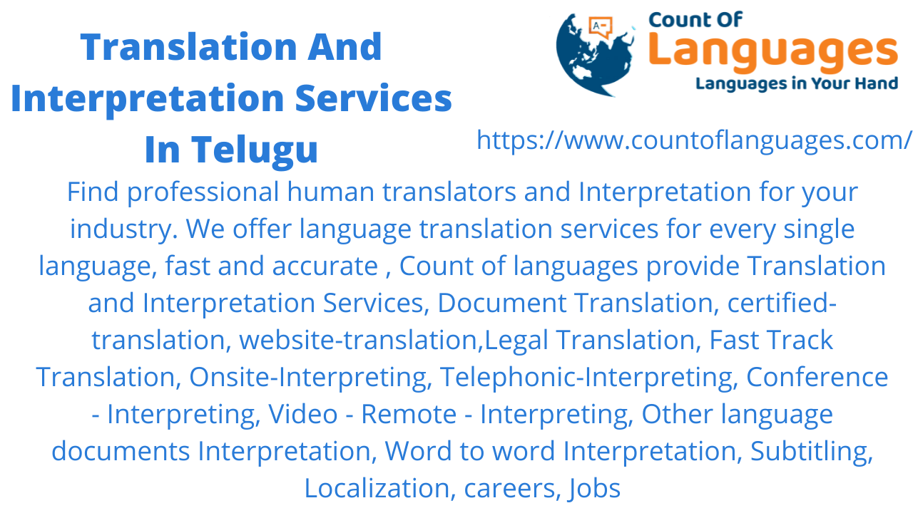 Telugu Translation and Interpreting Services