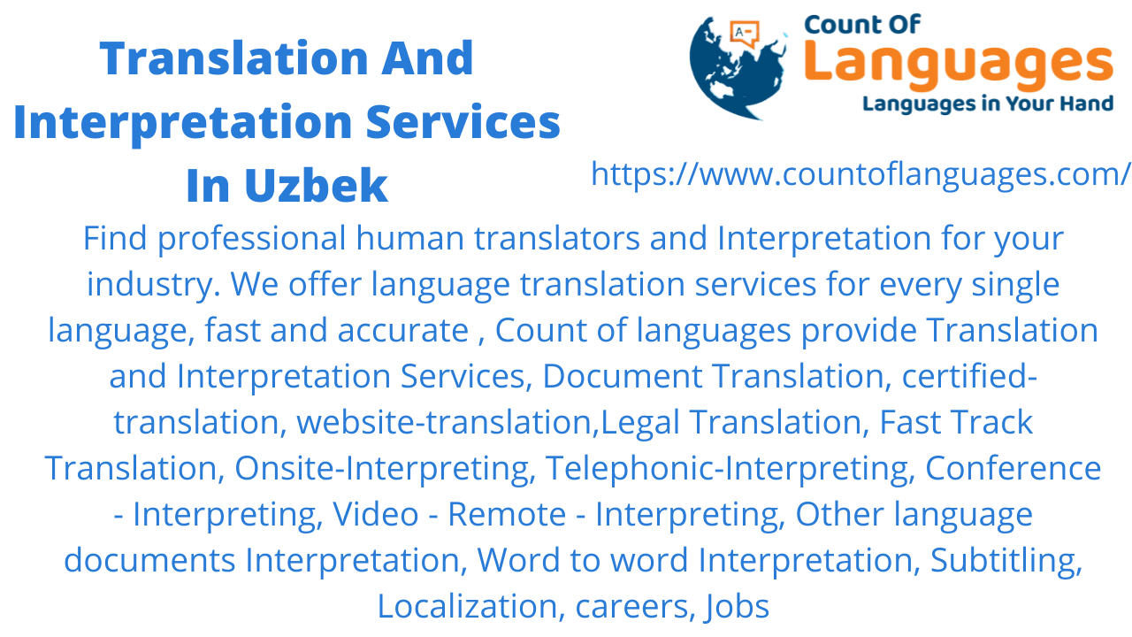 Uzbek Translation and Interpreting Services