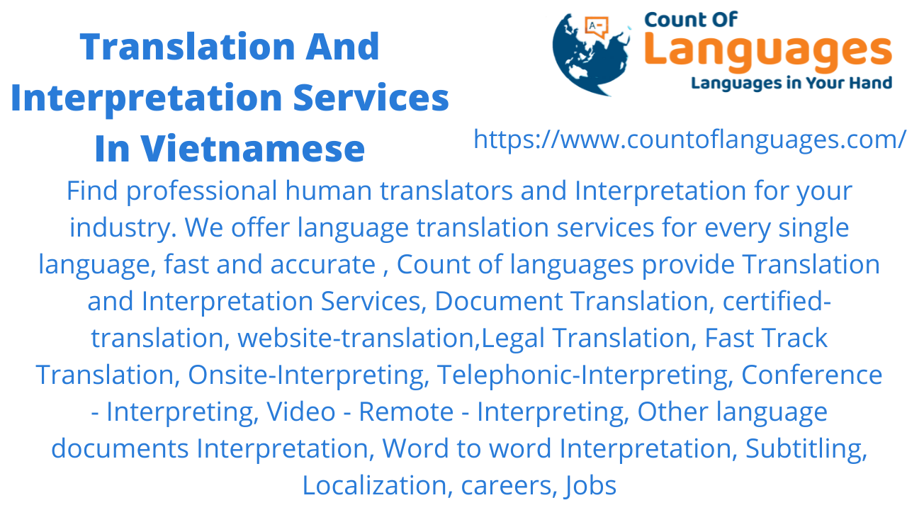 Vietnamese Translation and Interpreting Services