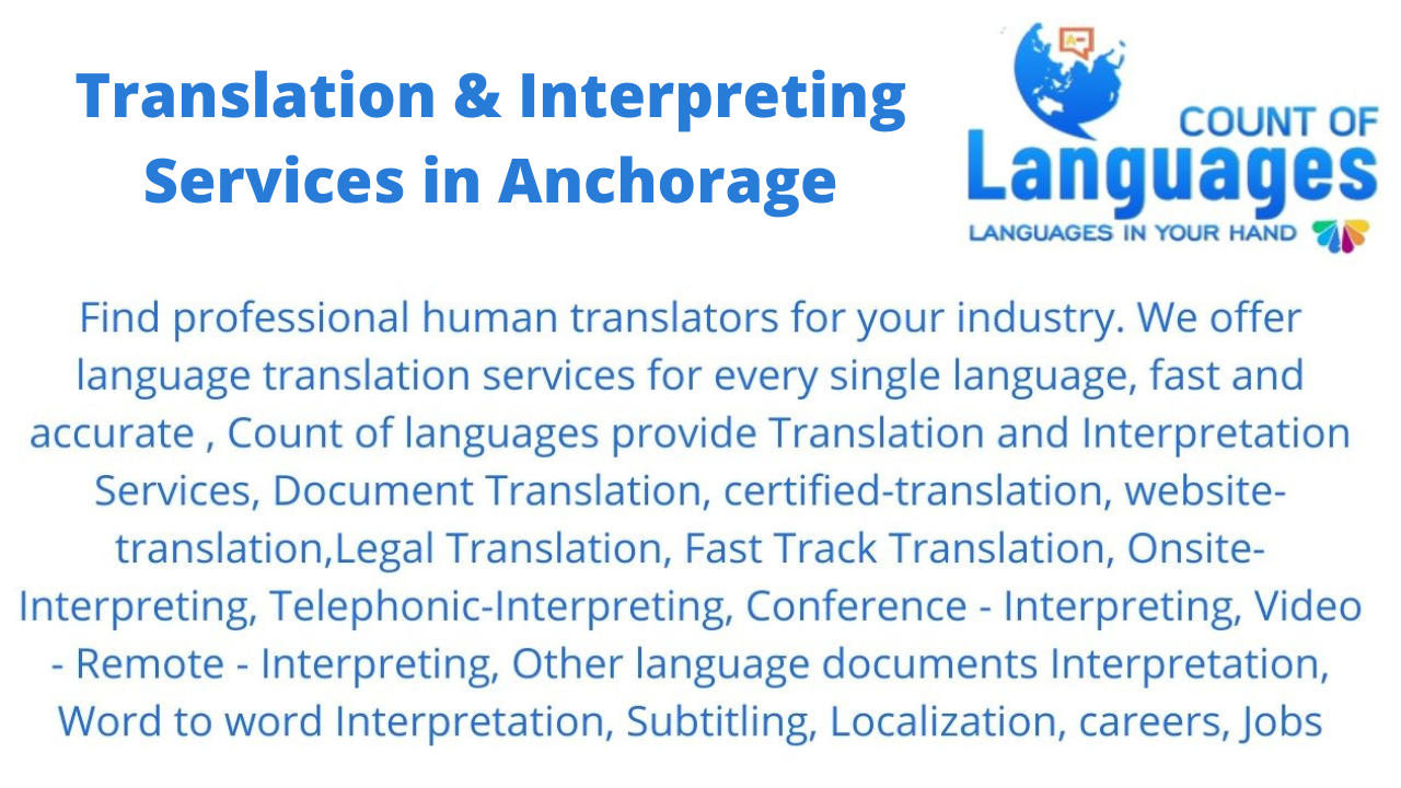Translation and Interpreting Services in Anchorage
