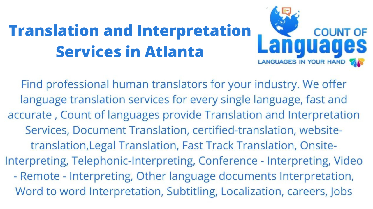 Translation and Interpretation Services in Atlanta