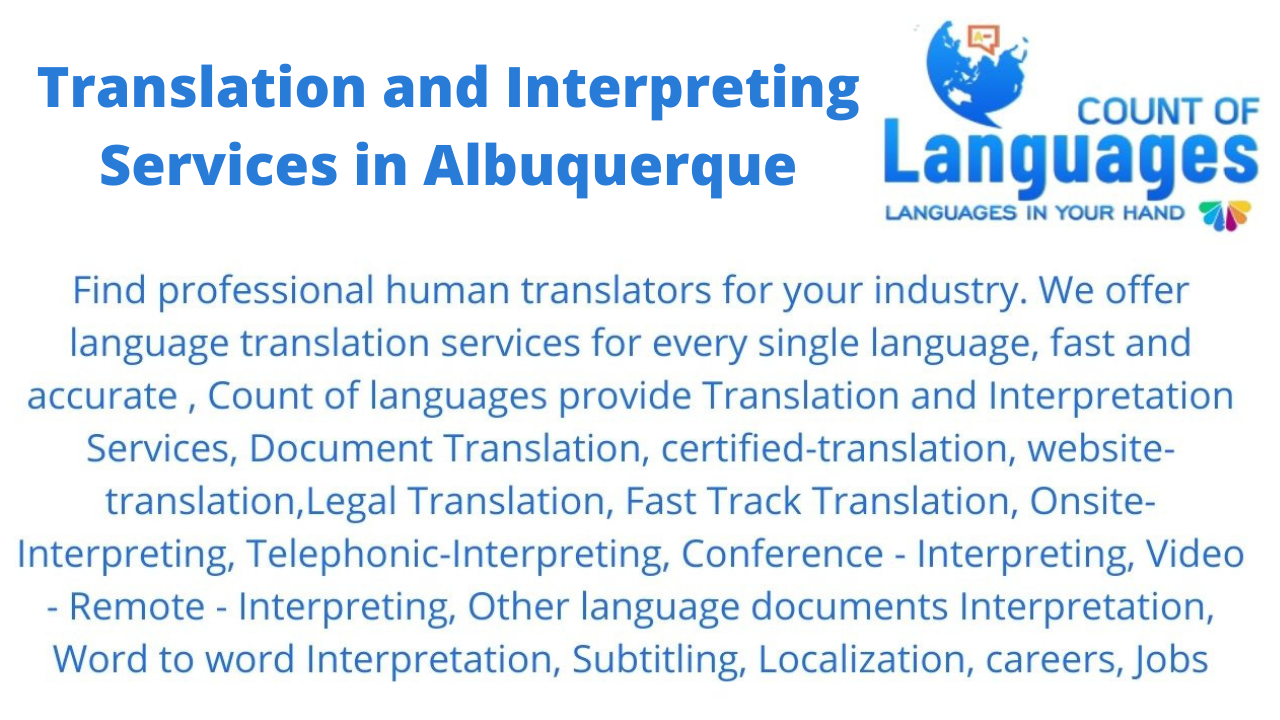 Translation and Interpreting Services in  in Albuquerque
