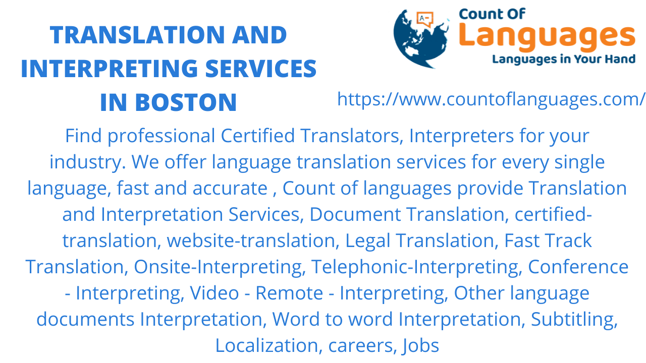 Translation and Interpreting services in Boston