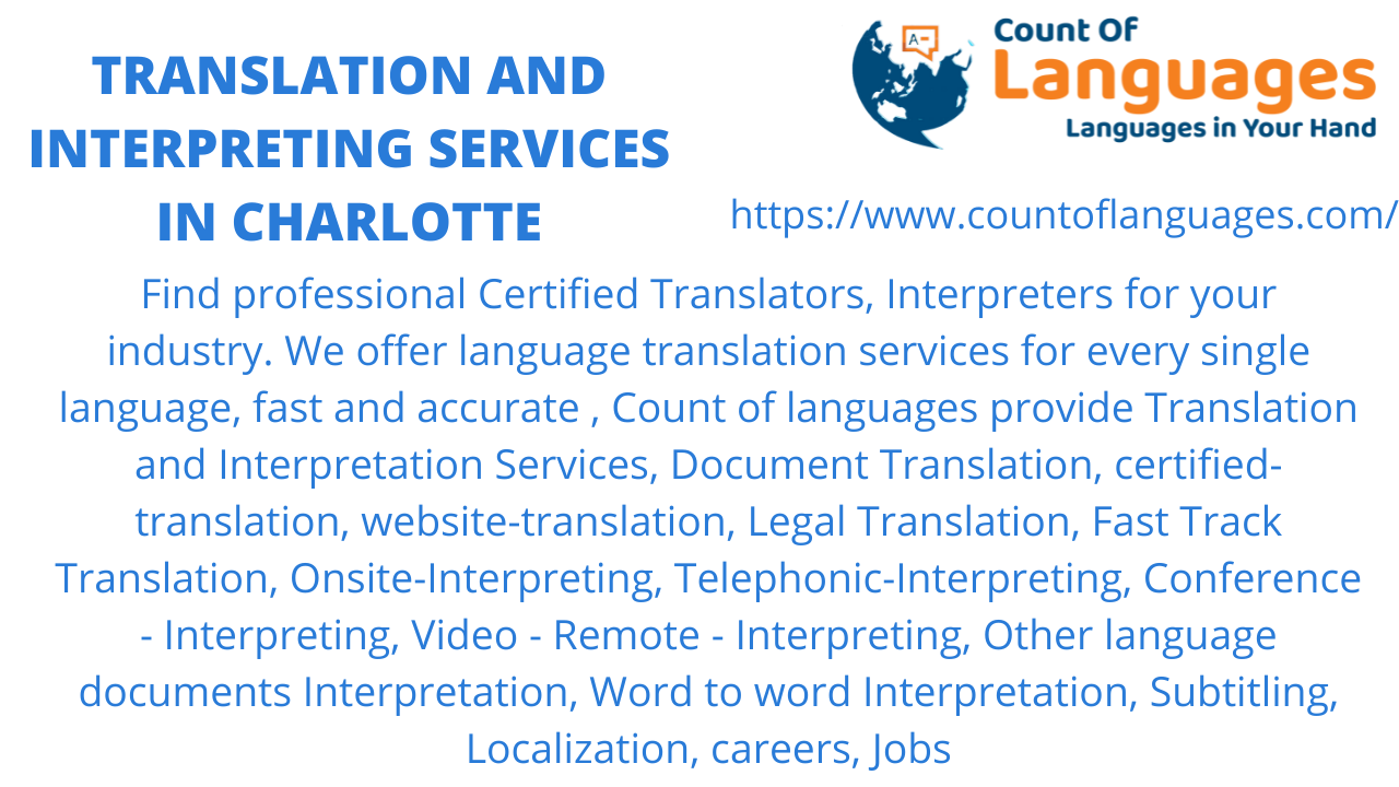 Translation and Interpreting services in Charlotte