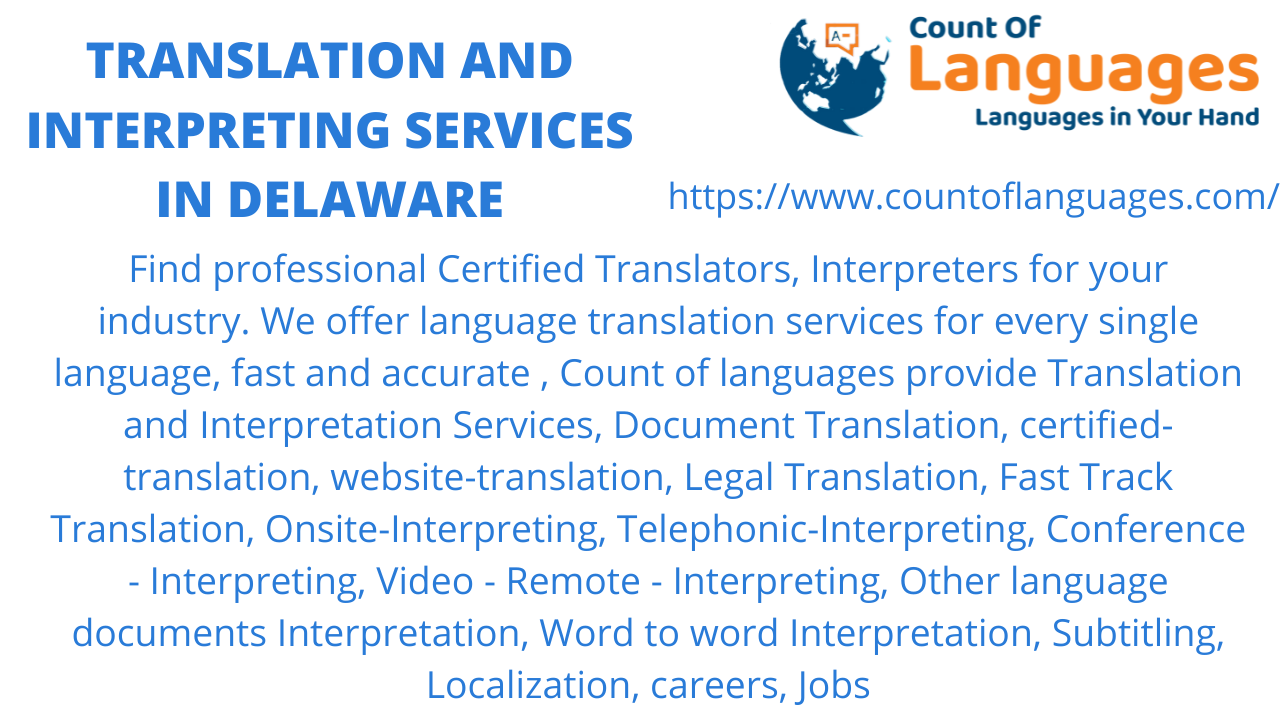 Translation and Interpreting services in Delaware