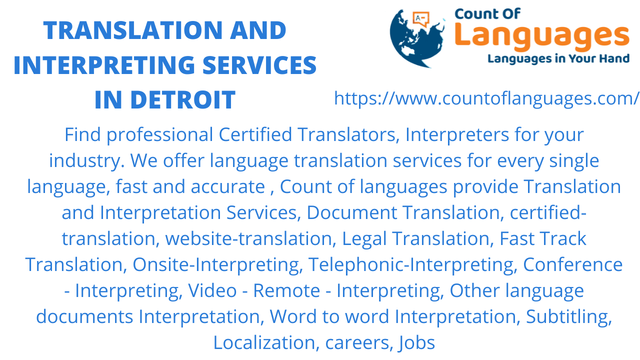 Translation and Interpreting services in Detroit