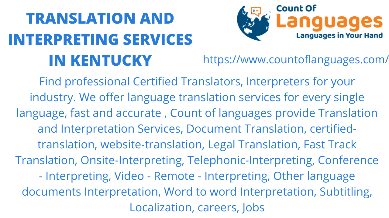 Translation and Interpreting services in Kentucky