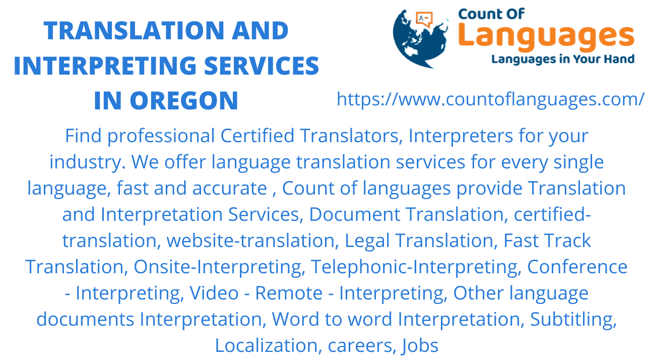 Translation and Interpreting services in Oregon