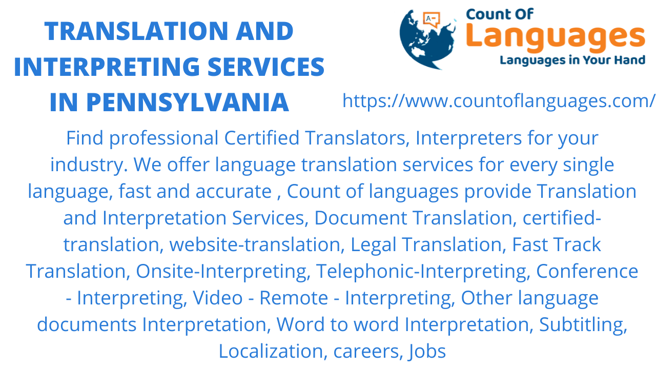 Translation and Interpreting services in Pennsylvania