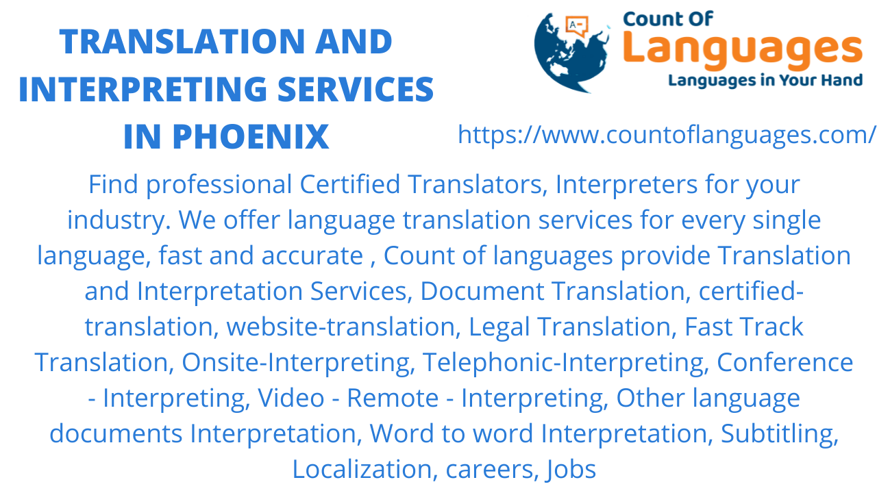 Translation and Interpreting services in Phoenix