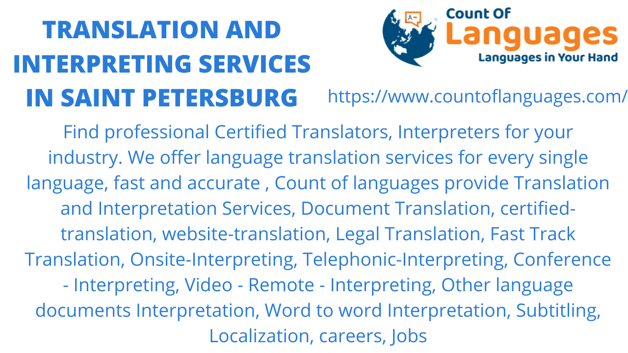 Translation and Interpreting services in Saint Petersburg