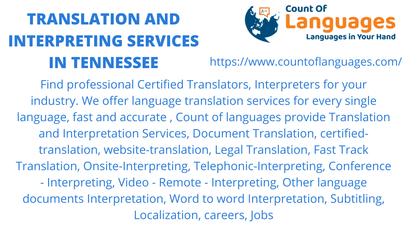 Translation and Interpreting services in Tennessee