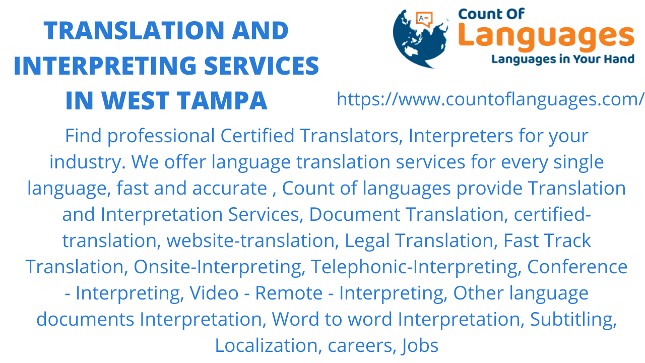 Translation and Interpreting services in West Tampa