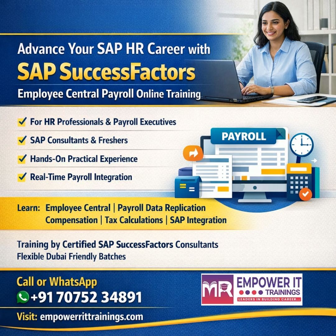SAP SuccessFactors Employee Central Payroll Online Training in Dubai